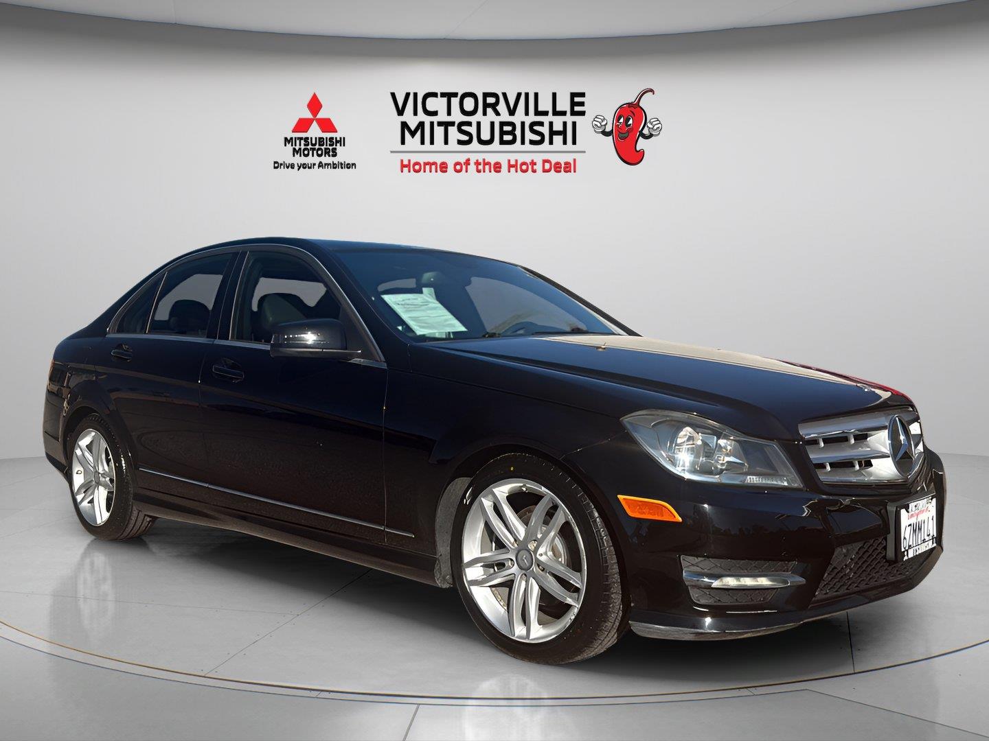Black 2013 Mercedes-Benz C-Class Sedan Rear-Wheel Drive Automatic