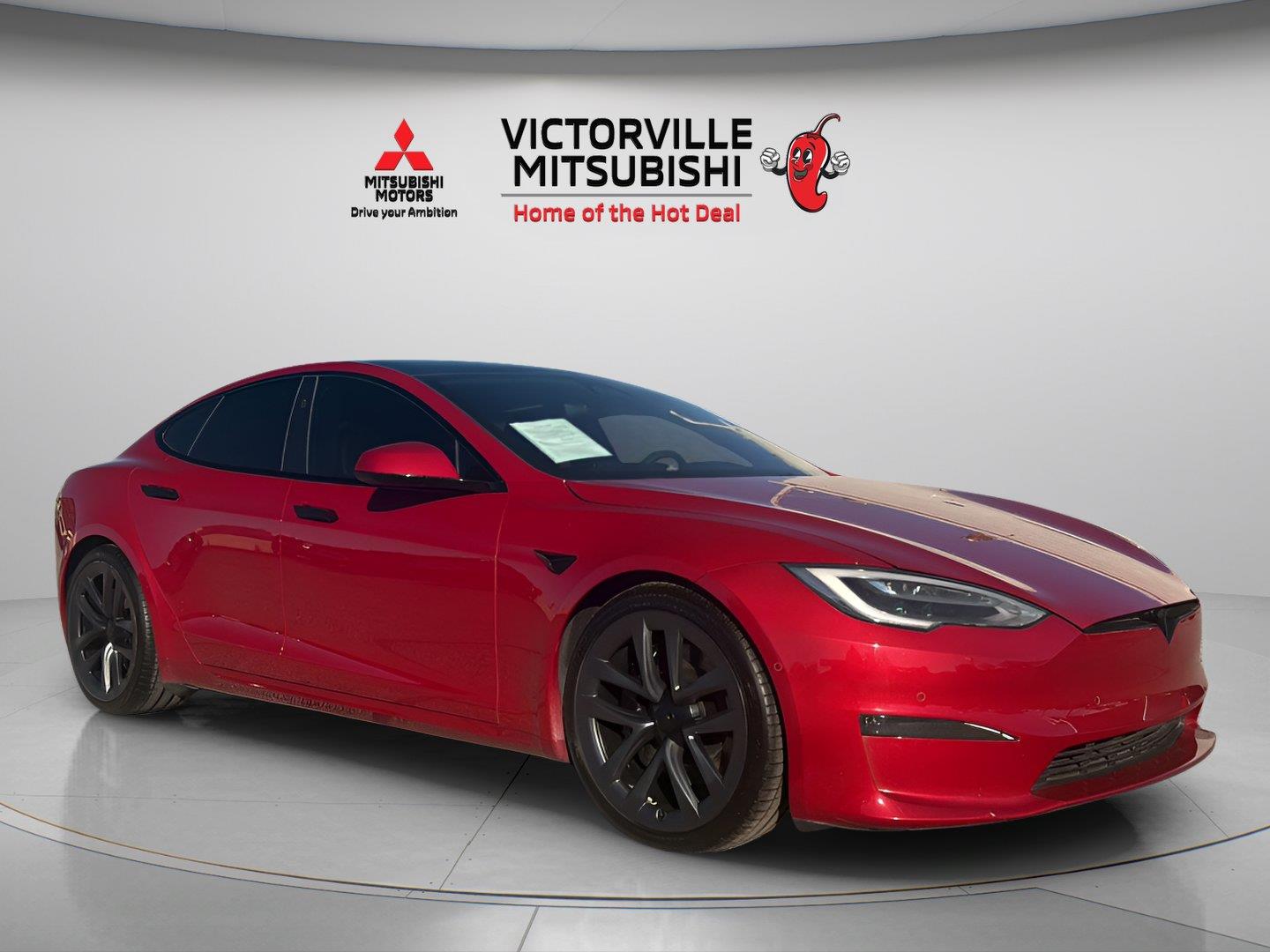Red Multi-Coat 2021 Tesla Model S Sedan All-Wheel Drive Automatic