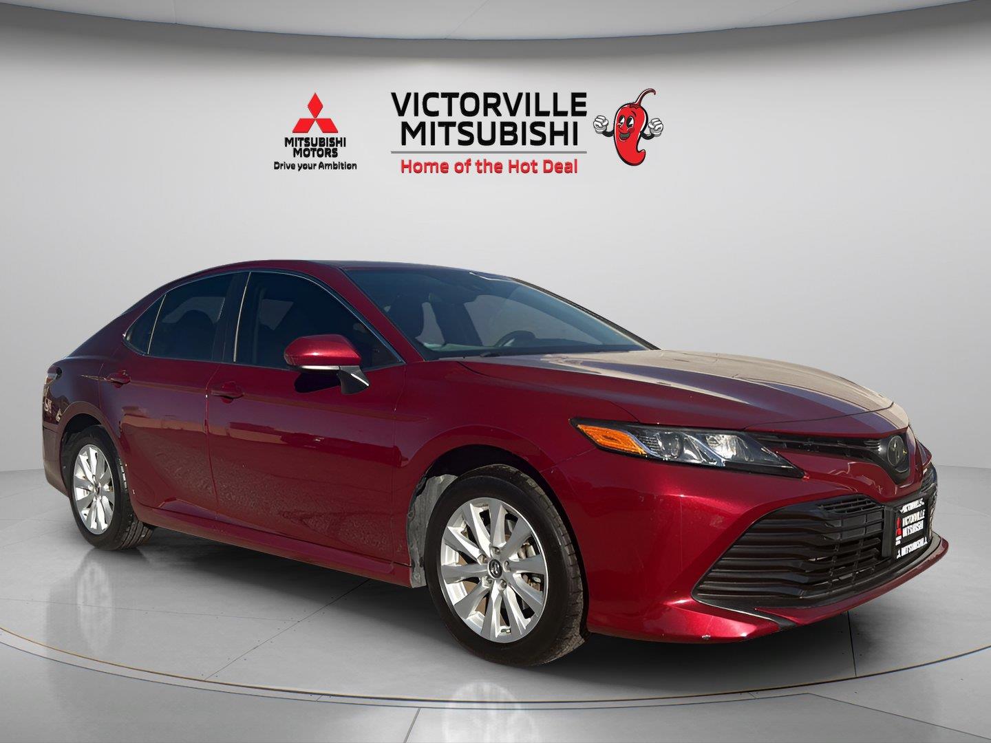 Red (Ruby Flare Pearl) 2019 Toyota Camry Sedan Front-Wheel Drive 8-Speed Automatic