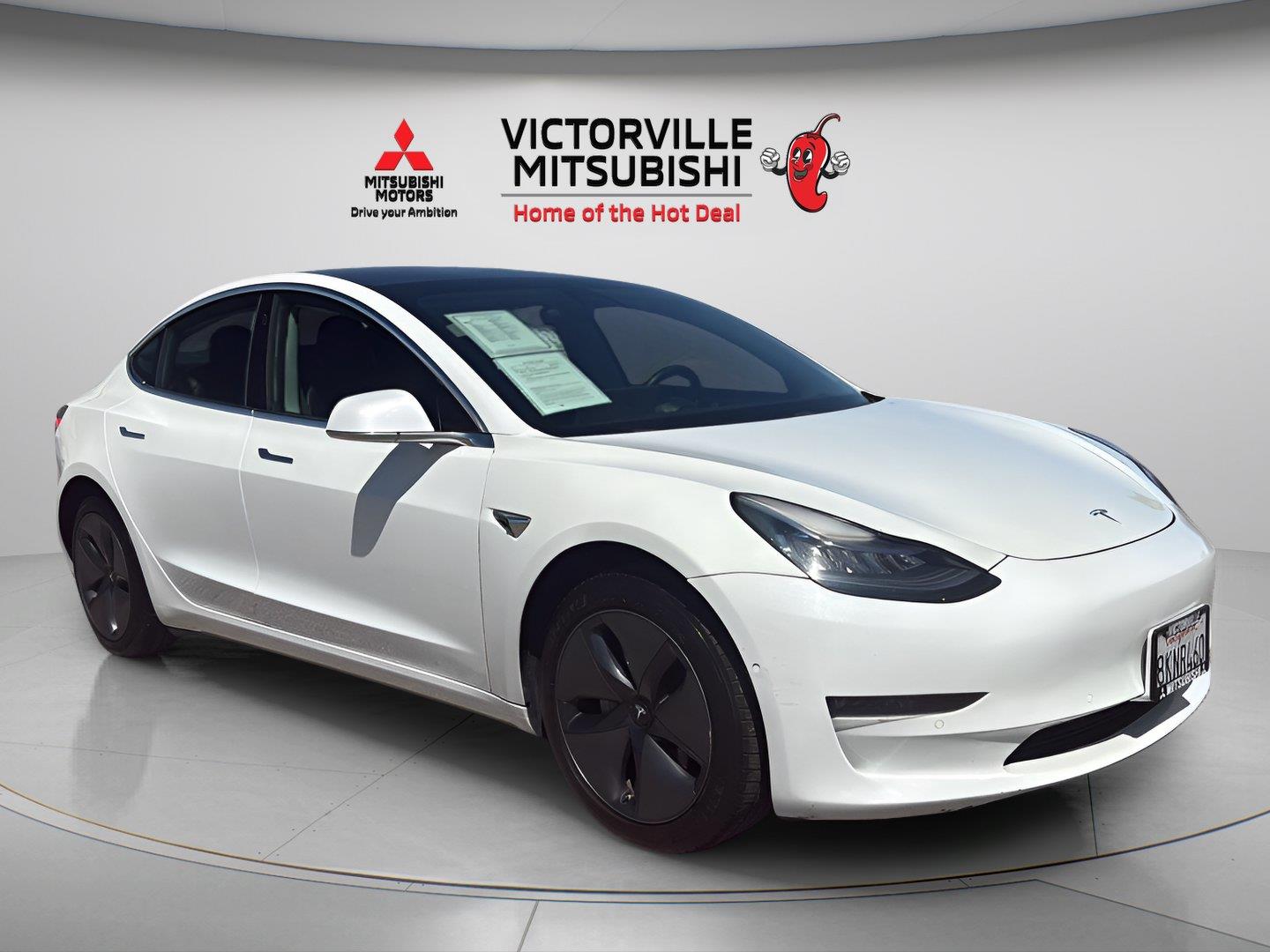 Solid Black 2019 Tesla Model 3 Sedan Rear-Wheel Drive Automatic