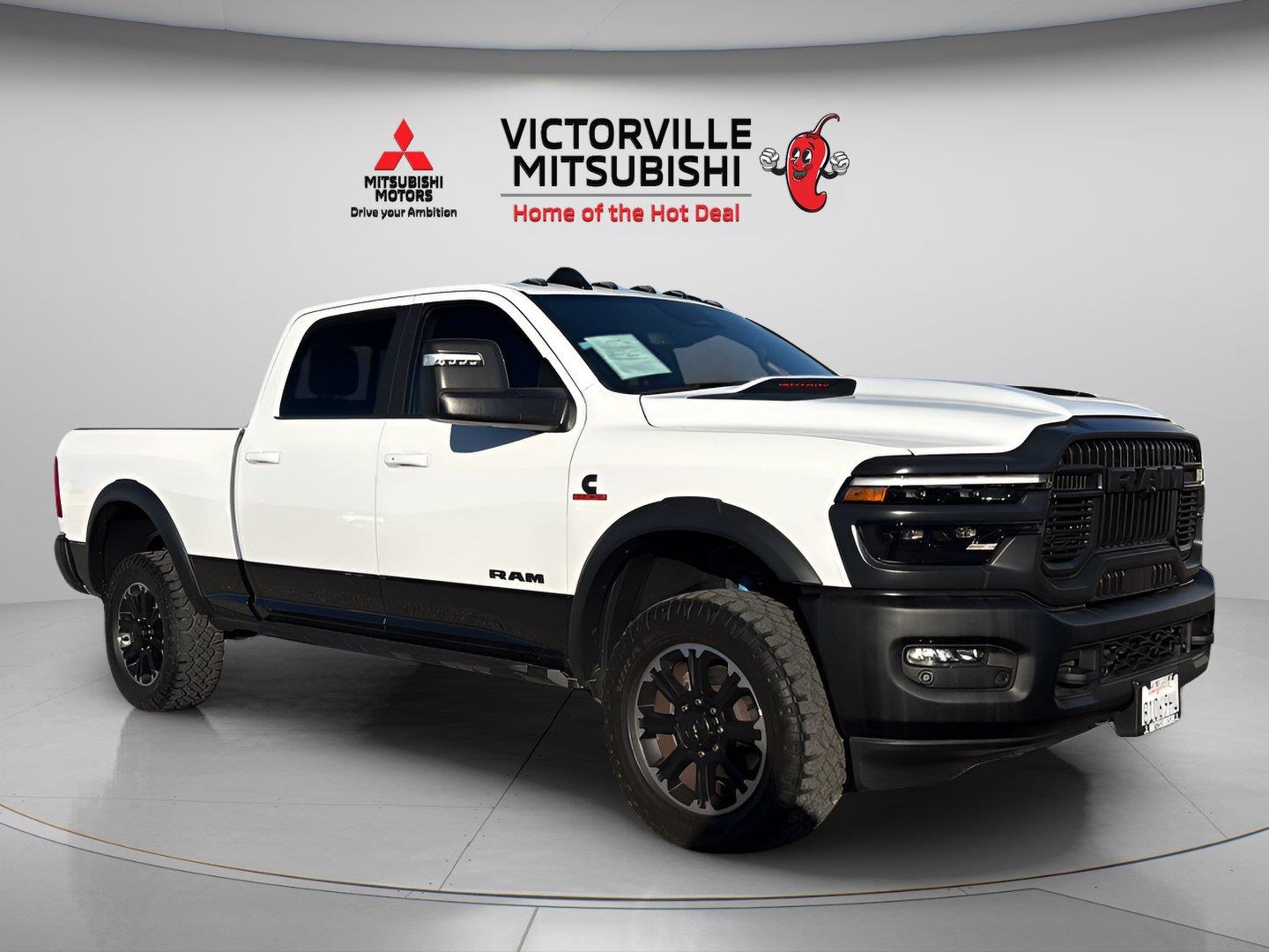 Bright White Clearcoat 2025 RAM 2500 Pickup Truck Four-Wheel Drive 8-Speed Automatic