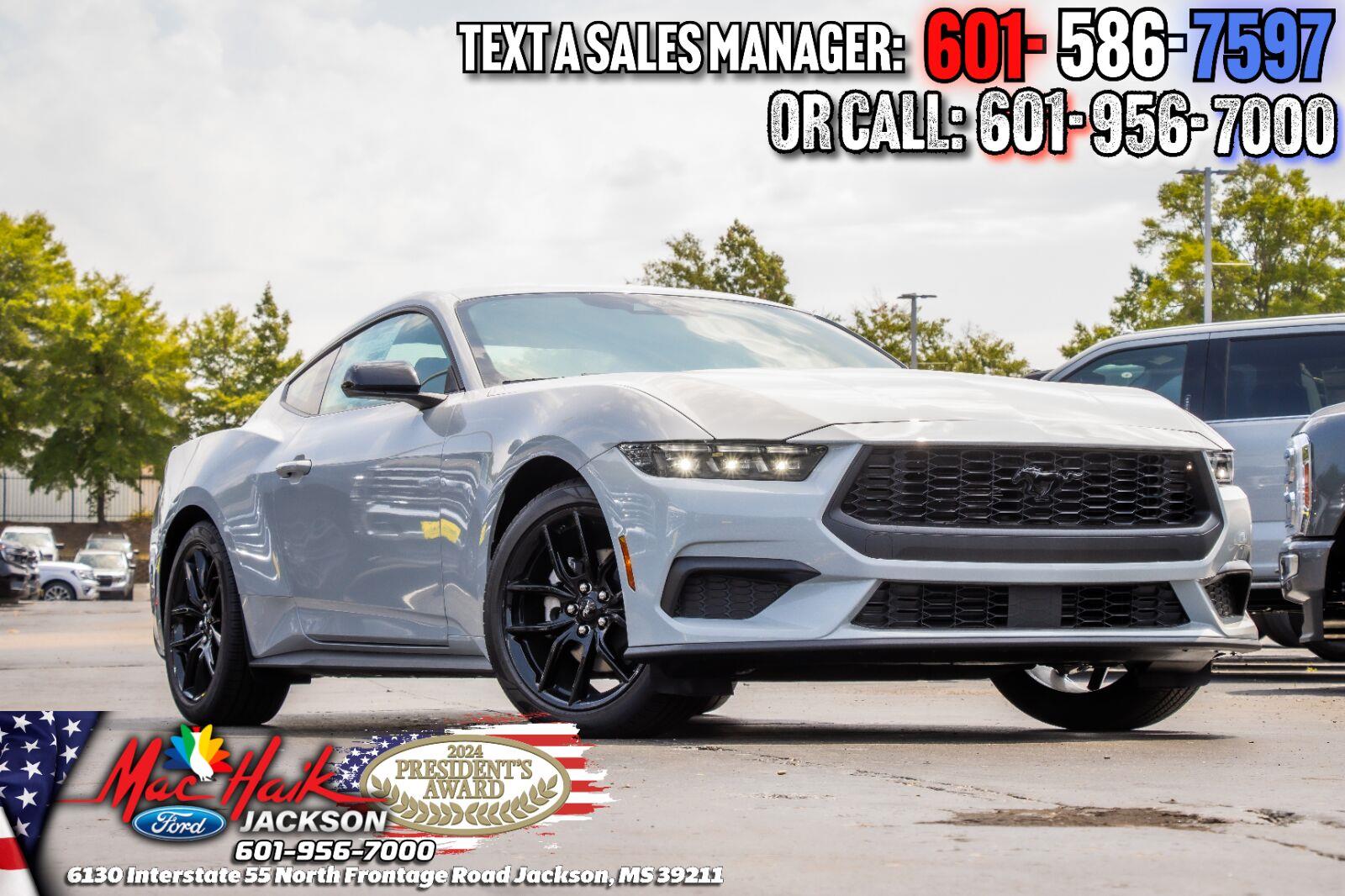 Avalanche Gray 2026 Ford Mustang Coupe Rear-Wheel Drive Automatic