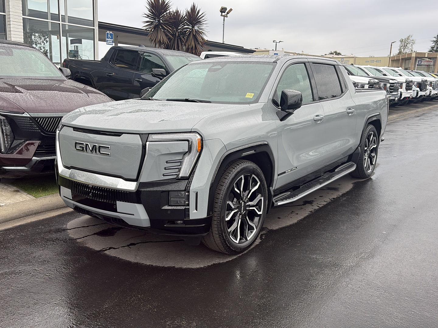 Thunderstorm Gray 2024 GMC Sierra EV Denali Edition 1 Crew Cab e4WD Pickup Truck All-Wheel Drive Automatic