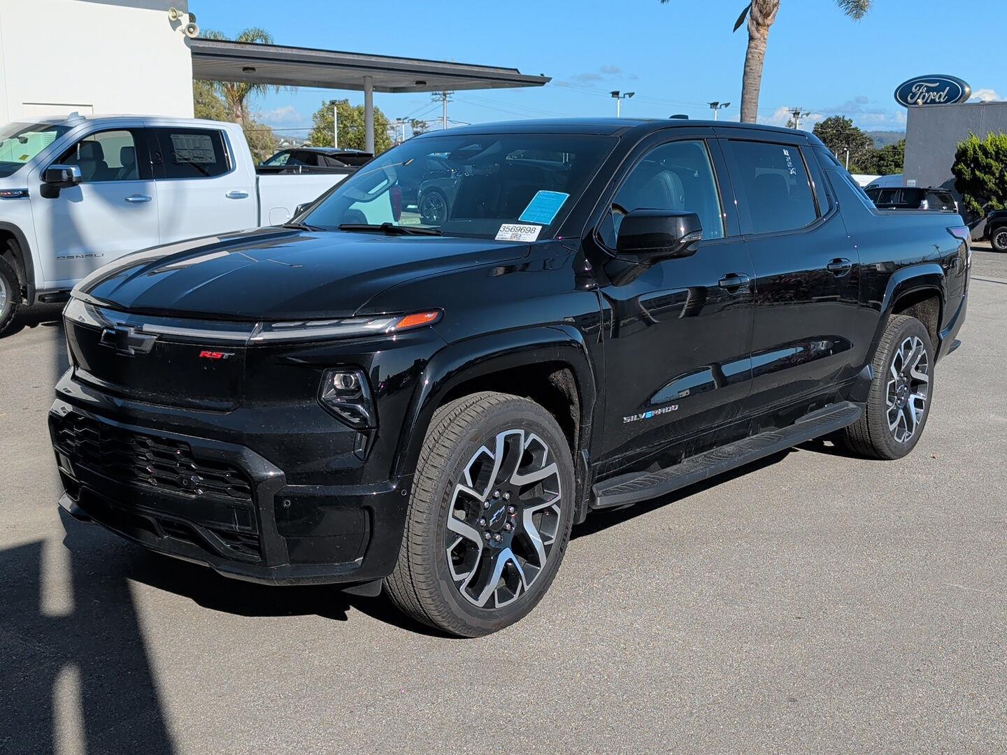 Black 2024 Chevrolet Silverado EV RST e4WD Pickup Truck All-Wheel Drive Automatic