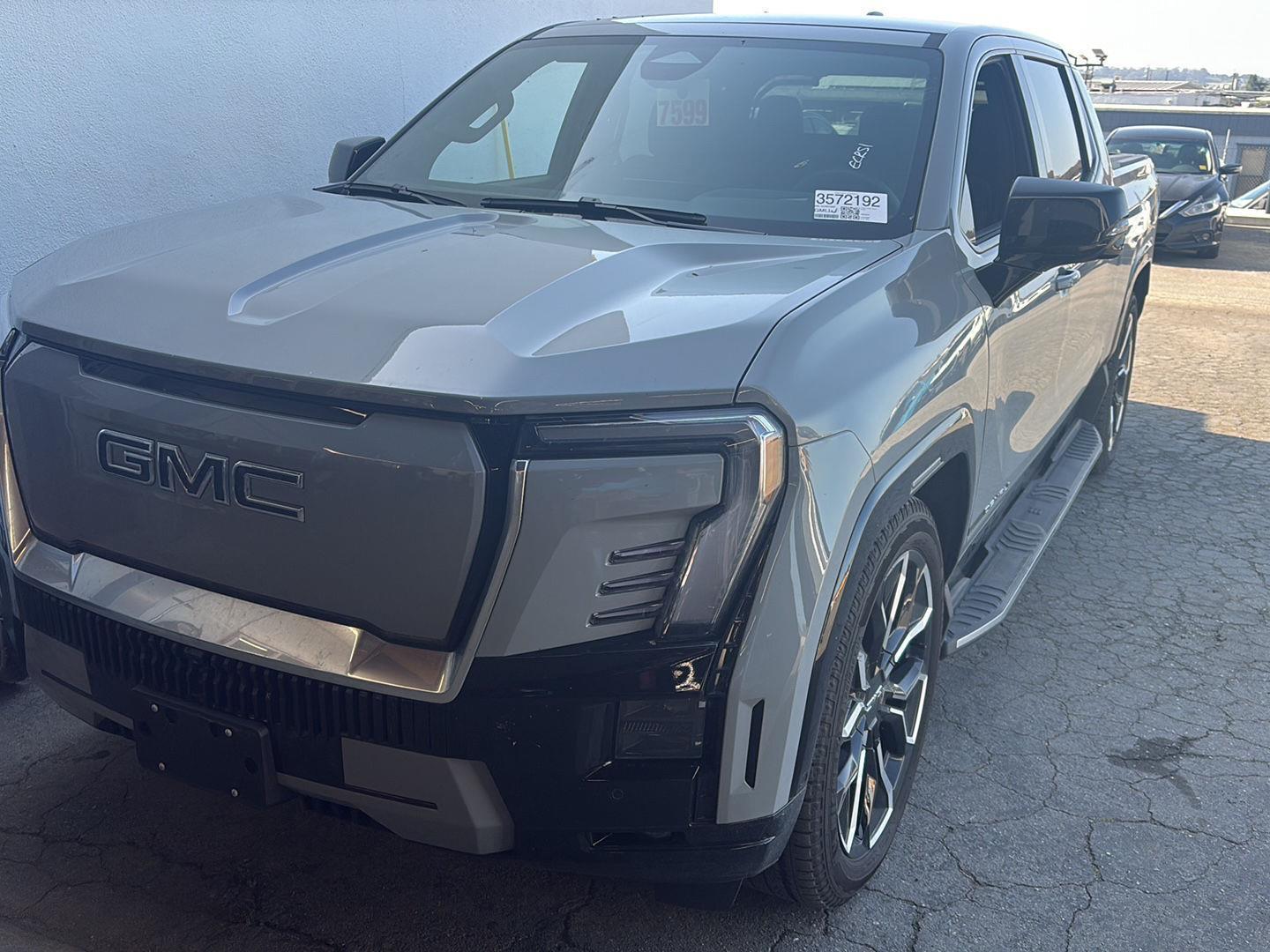 Thunderstorm Gray 2025 GMC Sierra EV Denali Crew Cab (Max Range) e4WD Pickup Truck All-Wheel Drive Automatic