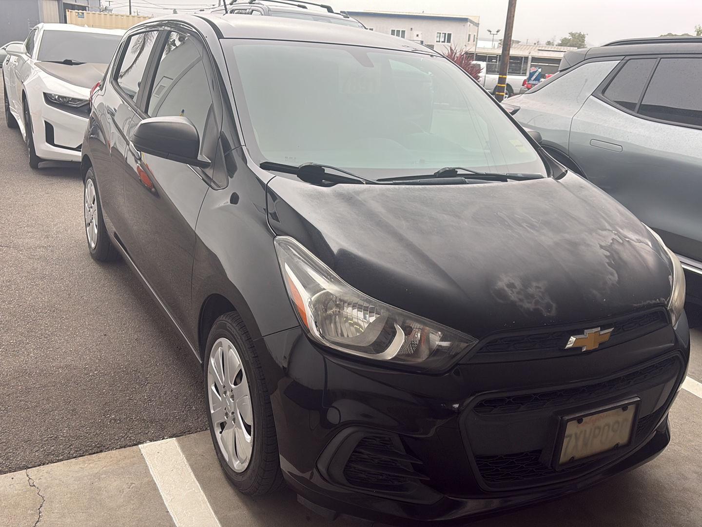 Mosaic Black Metallic 2017 Chevrolet Spark Hatchback Front-Wheel Drive Continuously Variable Transmission