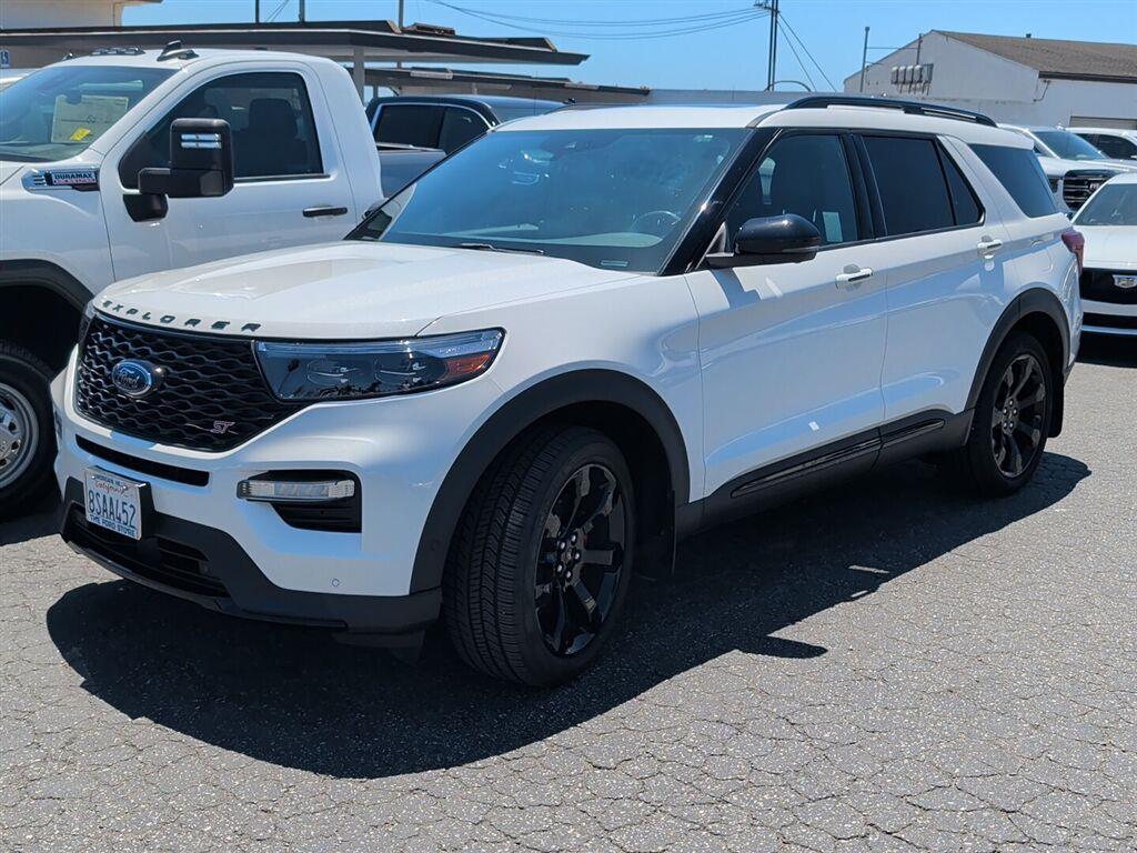 Star White Metallic Tri-Coat 2020 Ford Explorer SUV / Crossover All-Wheel Drive Automatic
