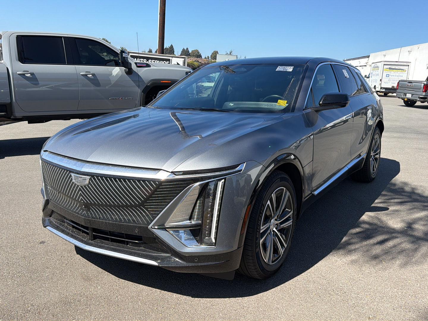 Gray (Satin Steel Metallic) 2023 Cadillac LYRIQ SUV / Crossover All-Wheel Drive Automatic