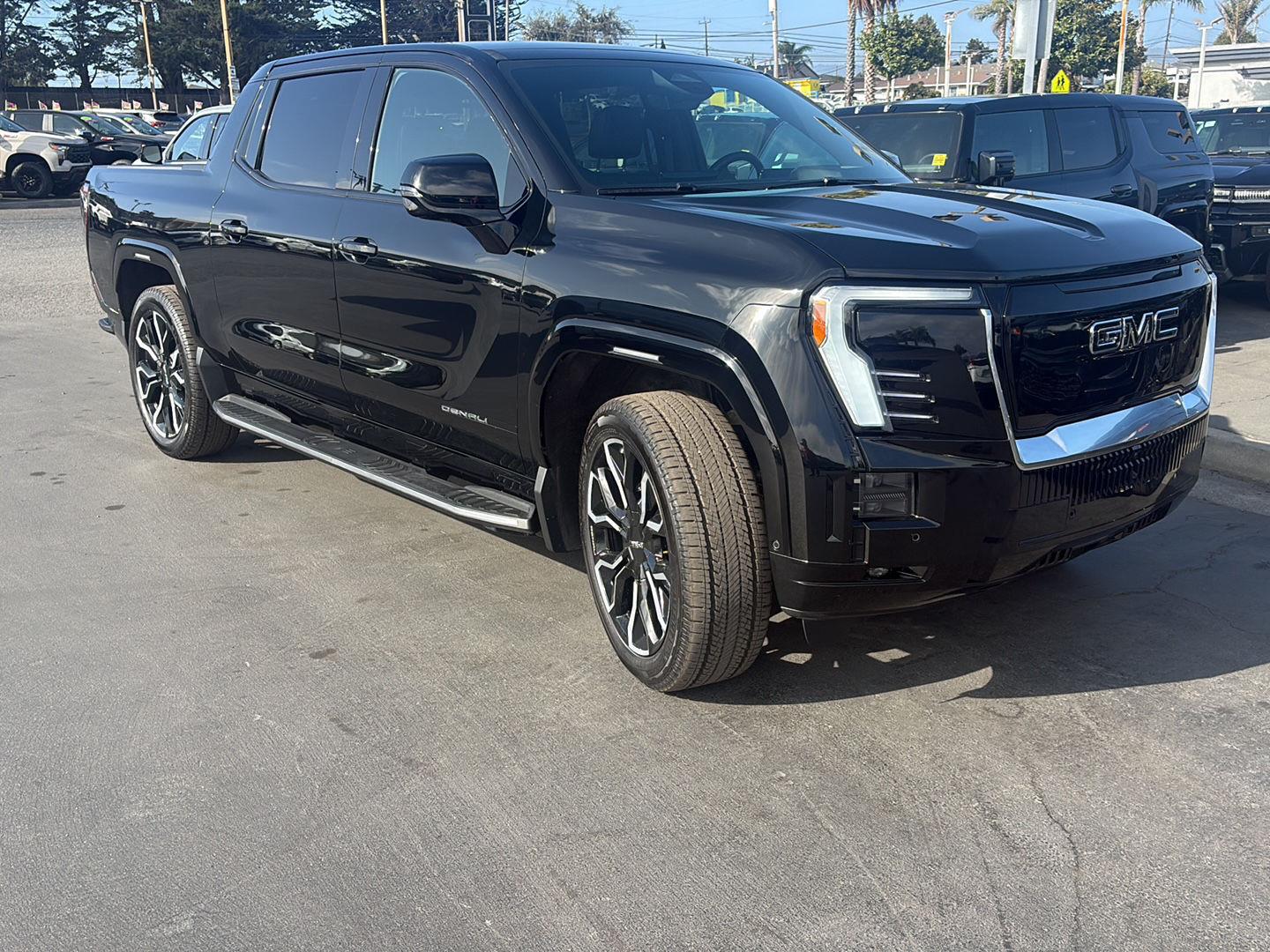 Onyx Black 2025 GMC Sierra EV Pickup Truck All-Wheel Drive Automatic