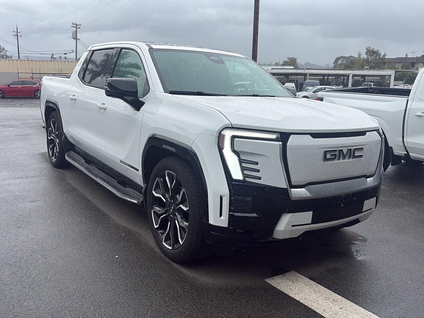 Summit White 2025 GMC Sierra EV Pickup Truck All-Wheel Drive Automatic