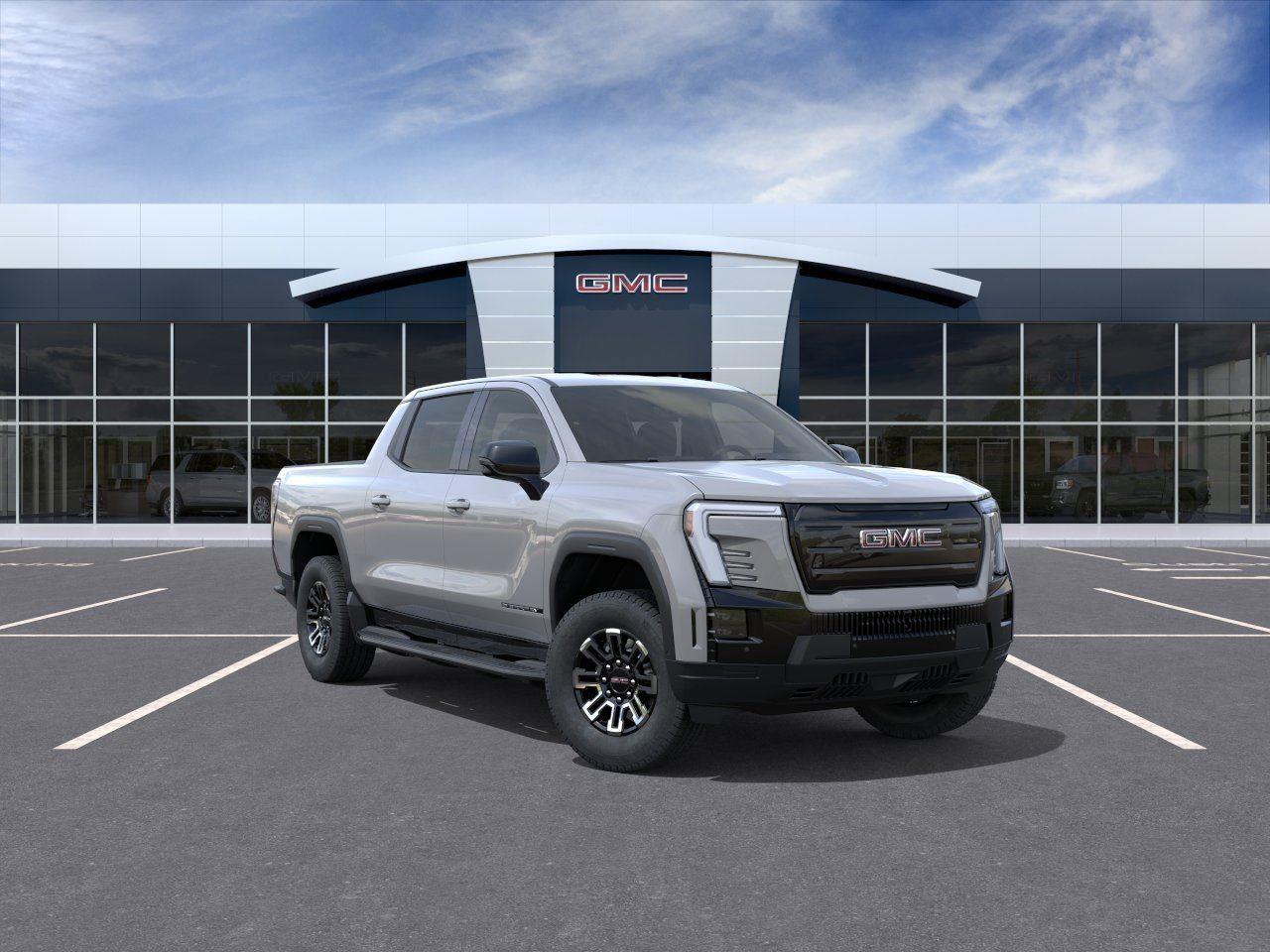 Thunderstorm Gray 2026 GMC Sierra EV Elevation Crew Cab (Standard Range) e4WD Pickup Truck All-Wheel Drive Automatic