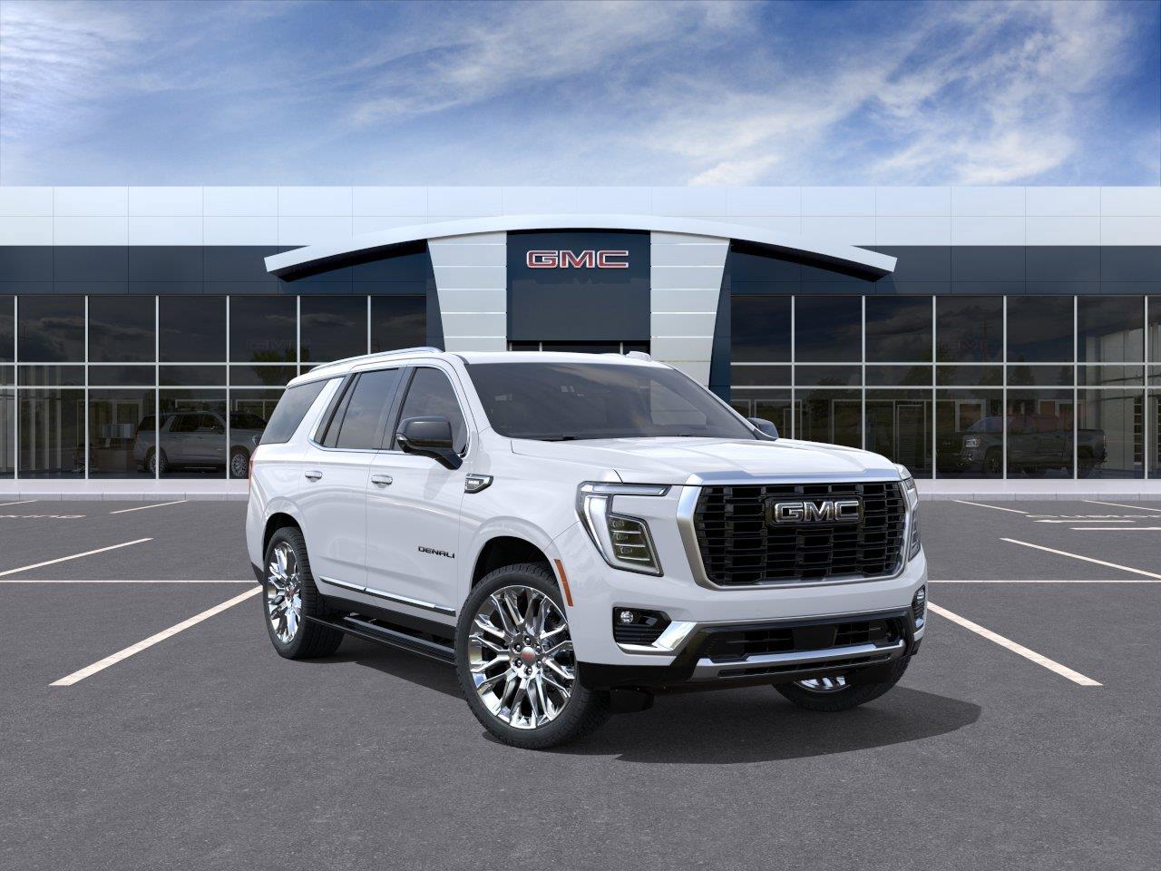 Glacier White Tricoat 2026 GMC Yukon SUV / Crossover Four-Wheel Drive Automatic
