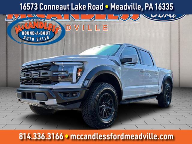 Oxford White 2024 Ford F-150 Raptor SuperCrew 4WD Pickup Truck Four-Wheel Drive Automatic