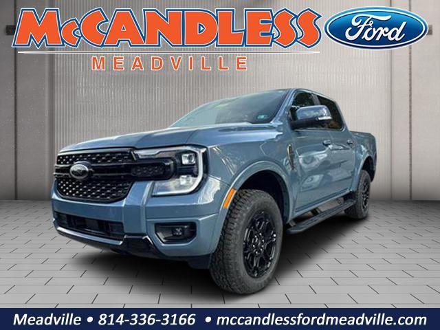Blue (Azure Gray Metallic Tri-Coat) 2025 Ford Ranger Pickup Truck Four-Wheel Drive Automatic