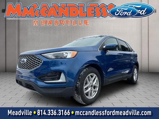 Atlas Blue Metallic 2024 Ford Edge SEL AWD SUV / Crossover All-Wheel Drive 8-Speed Automatic