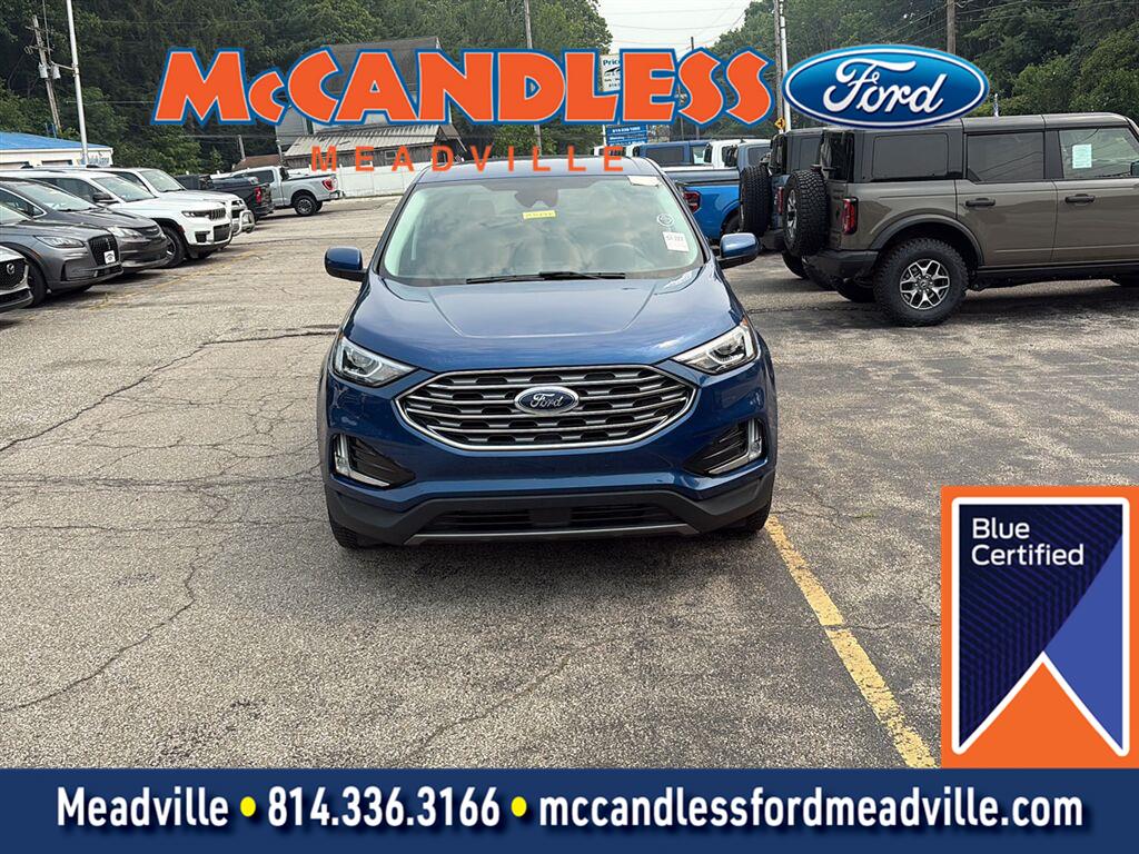 Atlas Blue 2021 Ford Edge SUV / Crossover All-Wheel Drive 8-Speed Automatic