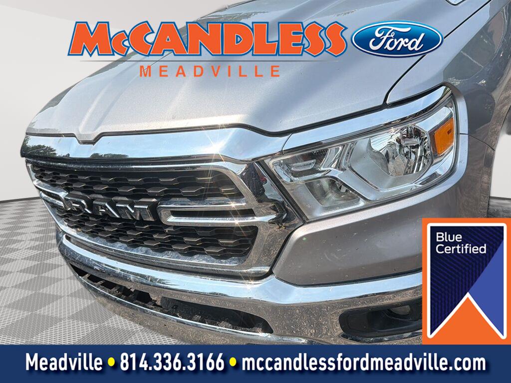 Billet Silver Metallic Clearcoat 2022 RAM 1500 Pickup Truck Four-Wheel Drive 8-Speed Automatic