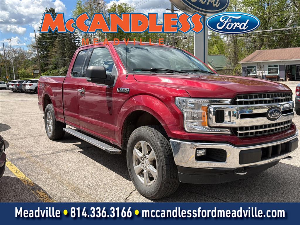 Ruby Red Metallic Tinted Clearcoat 2018 Ford F-150 XLT SuperCab 4WD Pickup Truck Four-Wheel Drive 6-Speed Automatic