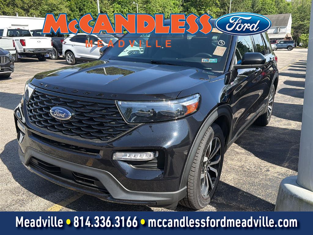 Agate Black 2023 Ford Explorer SUV / Crossover All-Wheel Drive Automatic