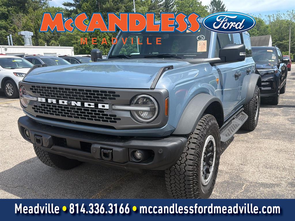 Blue (Azure Gray Metallic Tri-Coat) 2025 Ford Bronco SUV / Crossover Four-Wheel Drive Automatic
