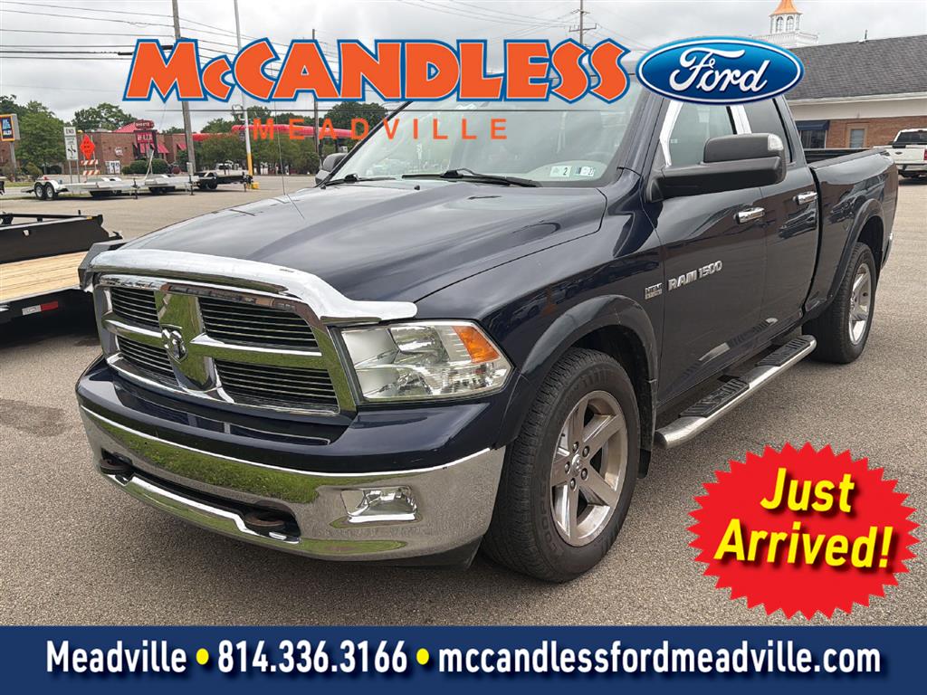 True Blue Pearl 2012 RAM 1500 Pickup Truck Four-Wheel Drive 6-Speed Automatic