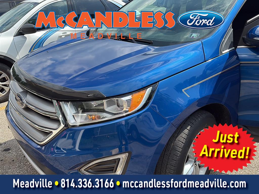 Lightning Blue 2018 Ford Edge SUV / Crossover All-Wheel Drive 6-Speed Automatic