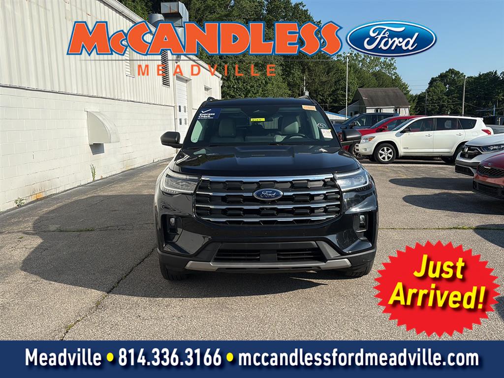 Agate Black 2025 Ford Explorer SUV / Crossover All-Wheel Drive Automatic