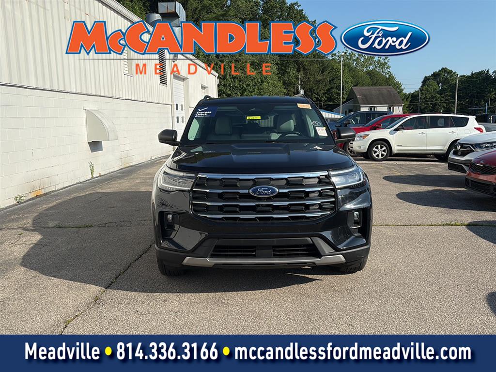 Agate Black 2025 Ford Explorer SUV / Crossover All-Wheel Drive Automatic
