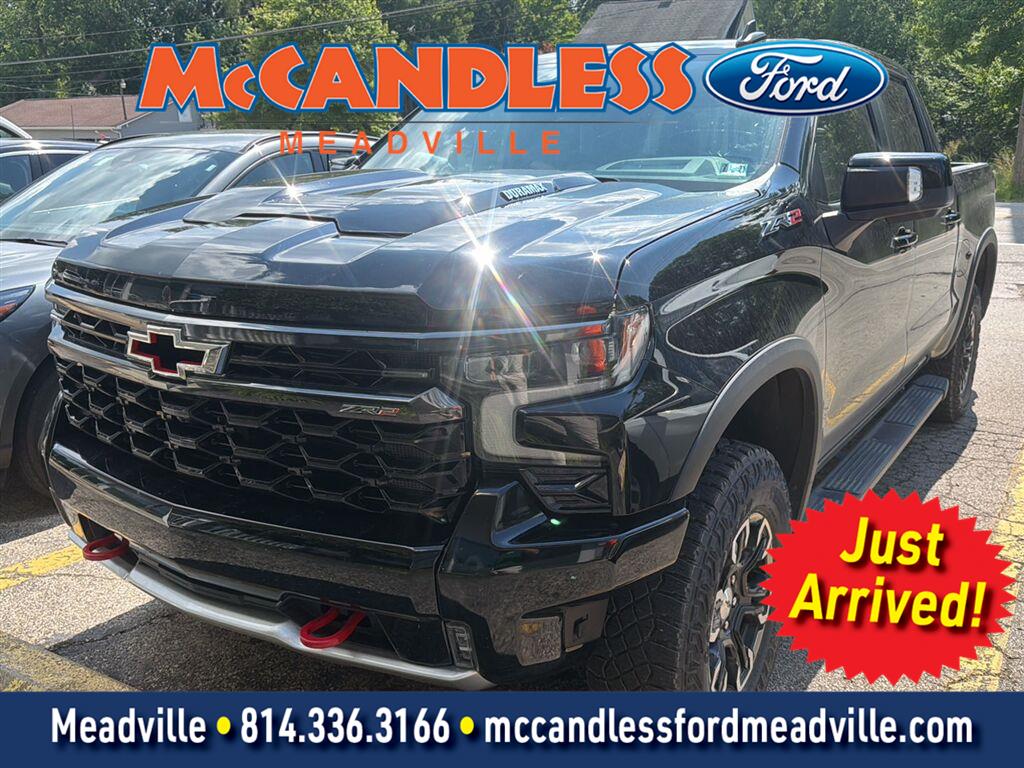 Black 2024 Chevrolet Silverado 1500 Pickup Truck Four-Wheel Drive Automatic