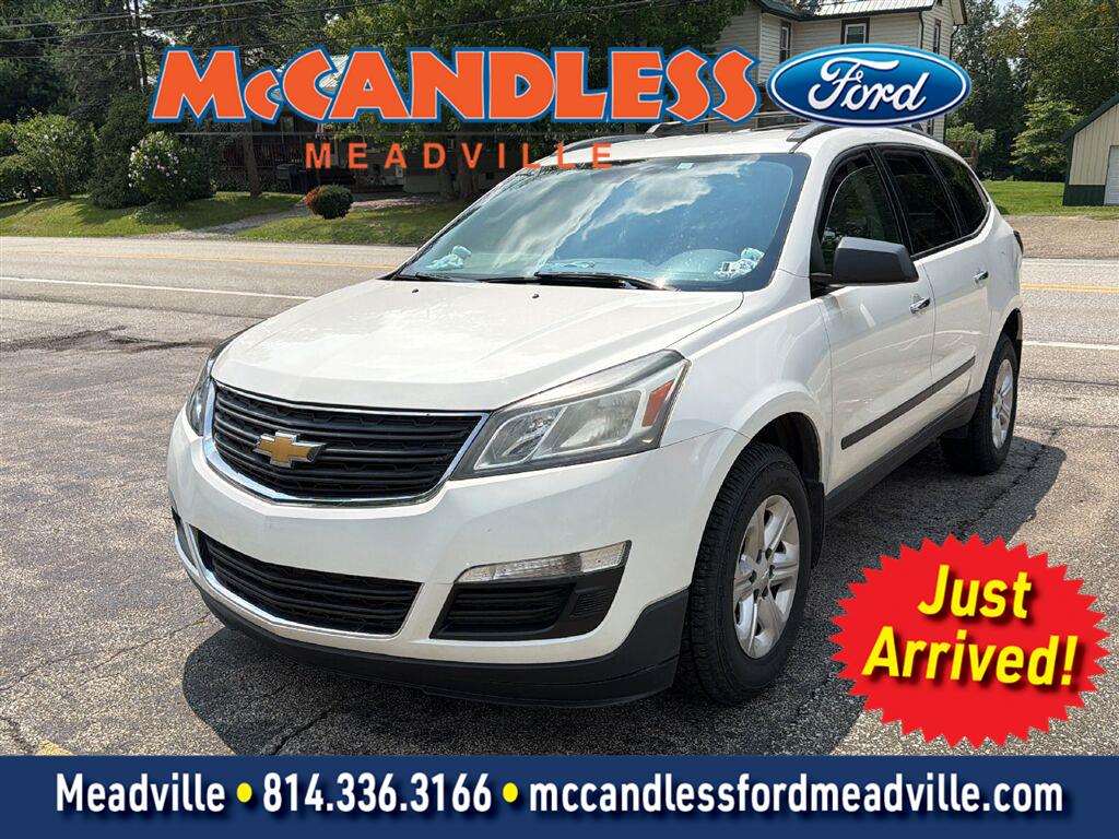 White 2014 Chevrolet Traverse SUV / Crossover All-Wheel Drive 6-Speed Automatic