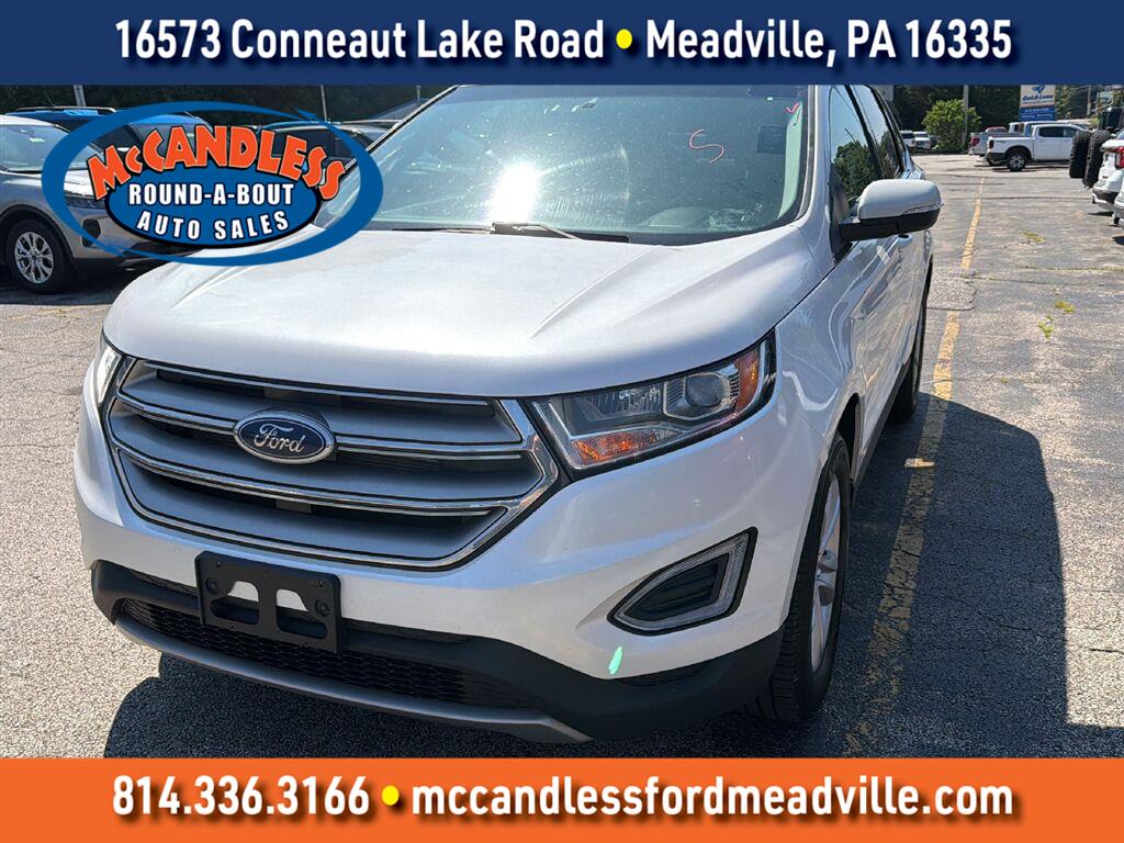 White Platinum Metallic Tri-Coat 2018 Ford Edge SUV / Crossover All-Wheel Drive 6-Speed Automatic