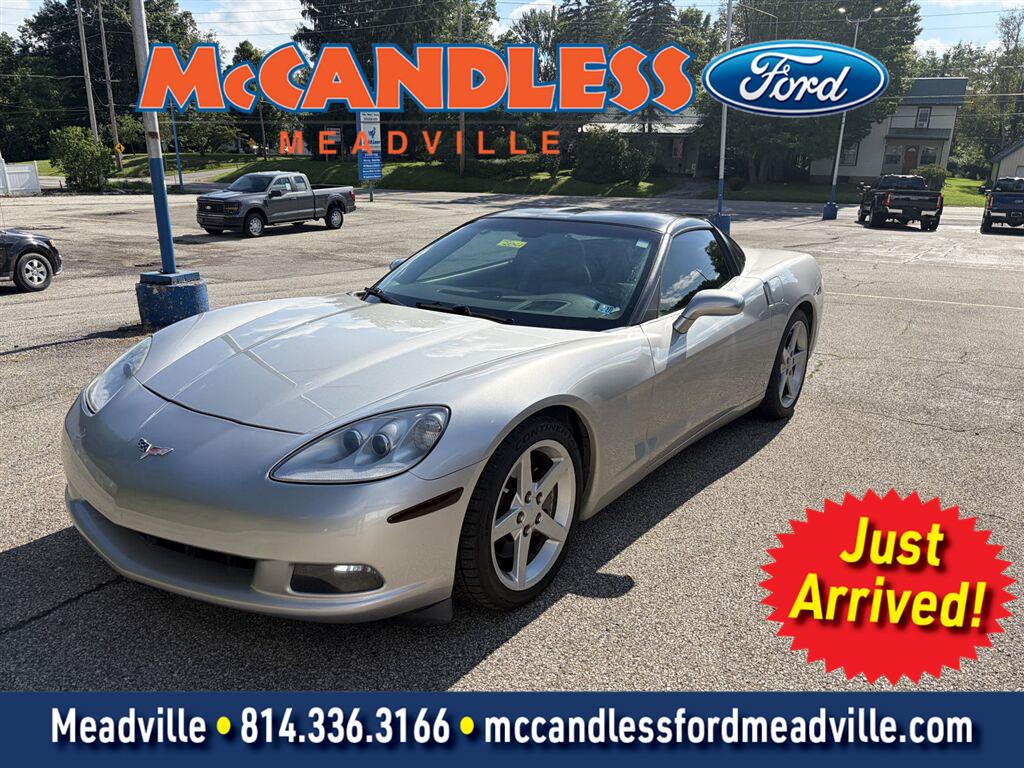 Machine Silver Metallic 2007 Chevrolet Corvette Coupe Rear-Wheel Drive 6-Speed Automatic
