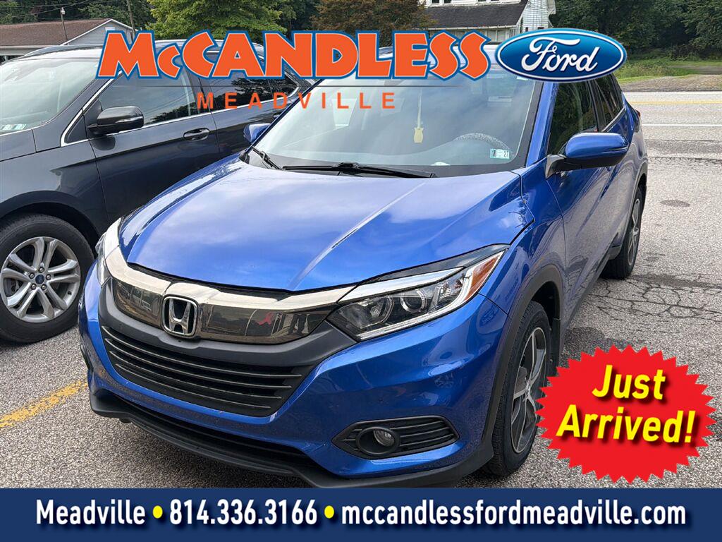Aegean Blue Metallic 2021 Honda HR-V SUV / Crossover All-Wheel Drive Continuously Variable Transmission