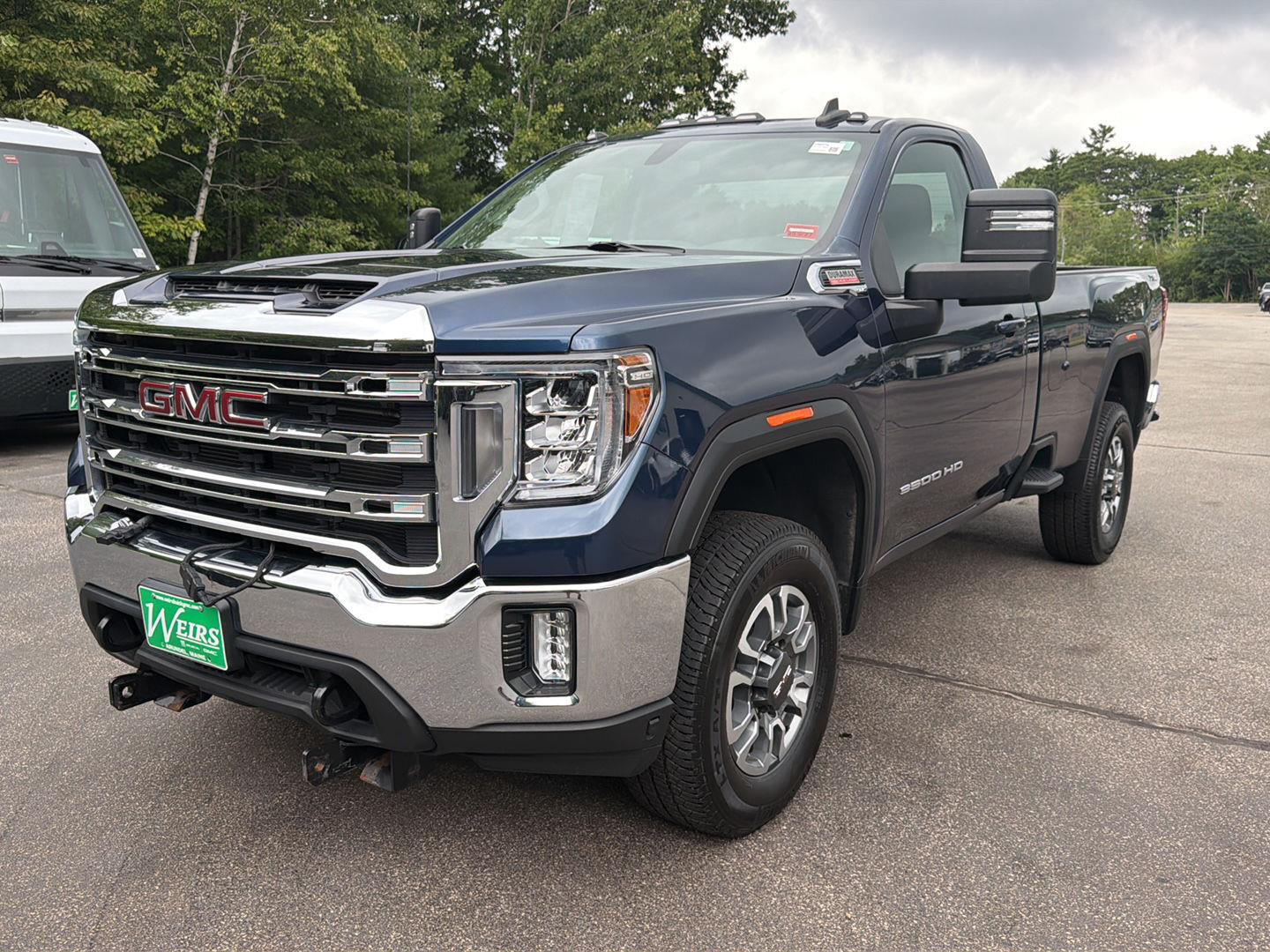 Pacific Blue Metallic 2022 GMC Sierra 3500HD Pickup Truck Four-Wheel Drive Automatic