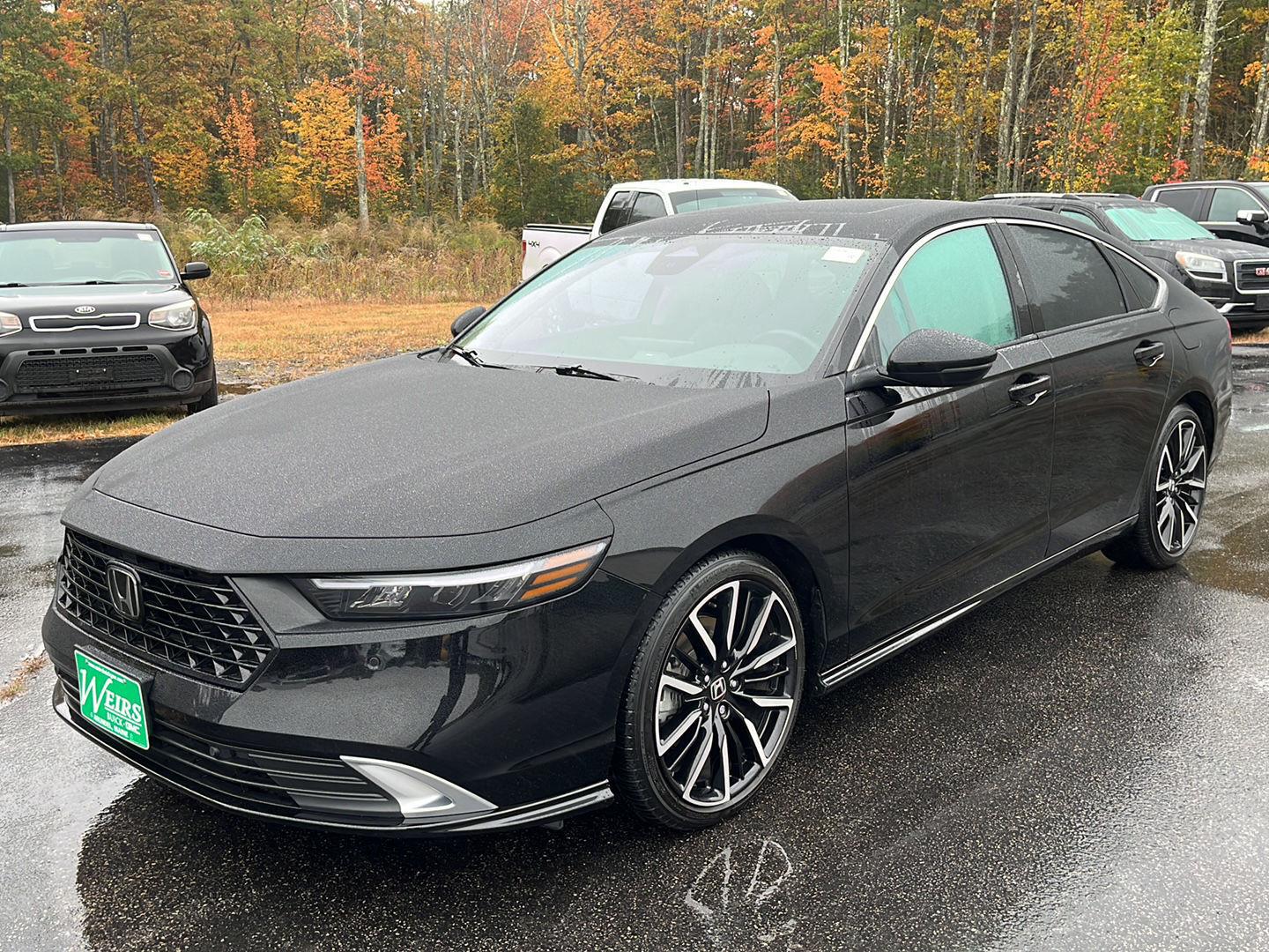 Crystal Black Pearl 2025 Honda Accord Hybrid Sedan Front-Wheel Drive Continuously Variable Transmission