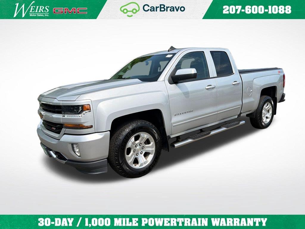 Silver Ice Metallic 2018 Chevrolet Silverado 1500 Pickup Truck Four-Wheel Drive 6-Speed Automatic