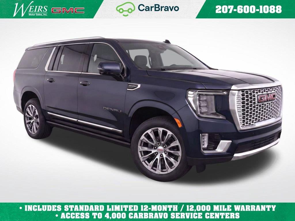 Midnight Blue Metallic 2023 GMC Yukon XL SUV / Crossover Four-Wheel Drive Automatic