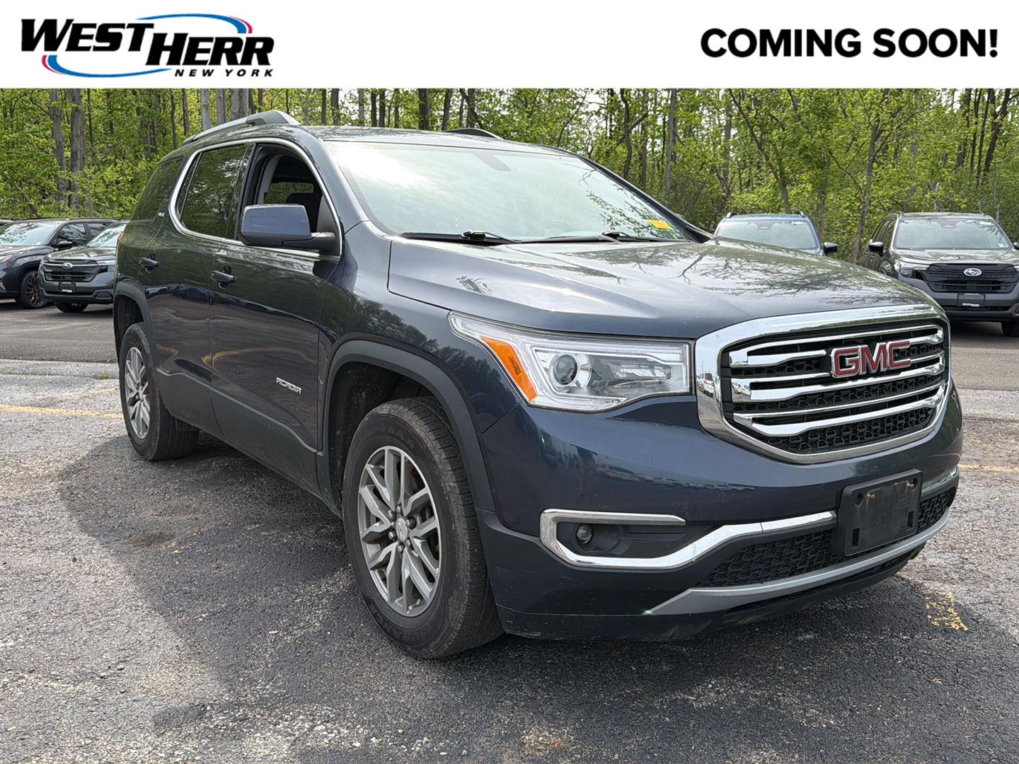 Blue Steel Metallic 2018 GMC Acadia SLE-2 AWD SUV / Crossover Four-Wheel Drive 6-Speed Automatic