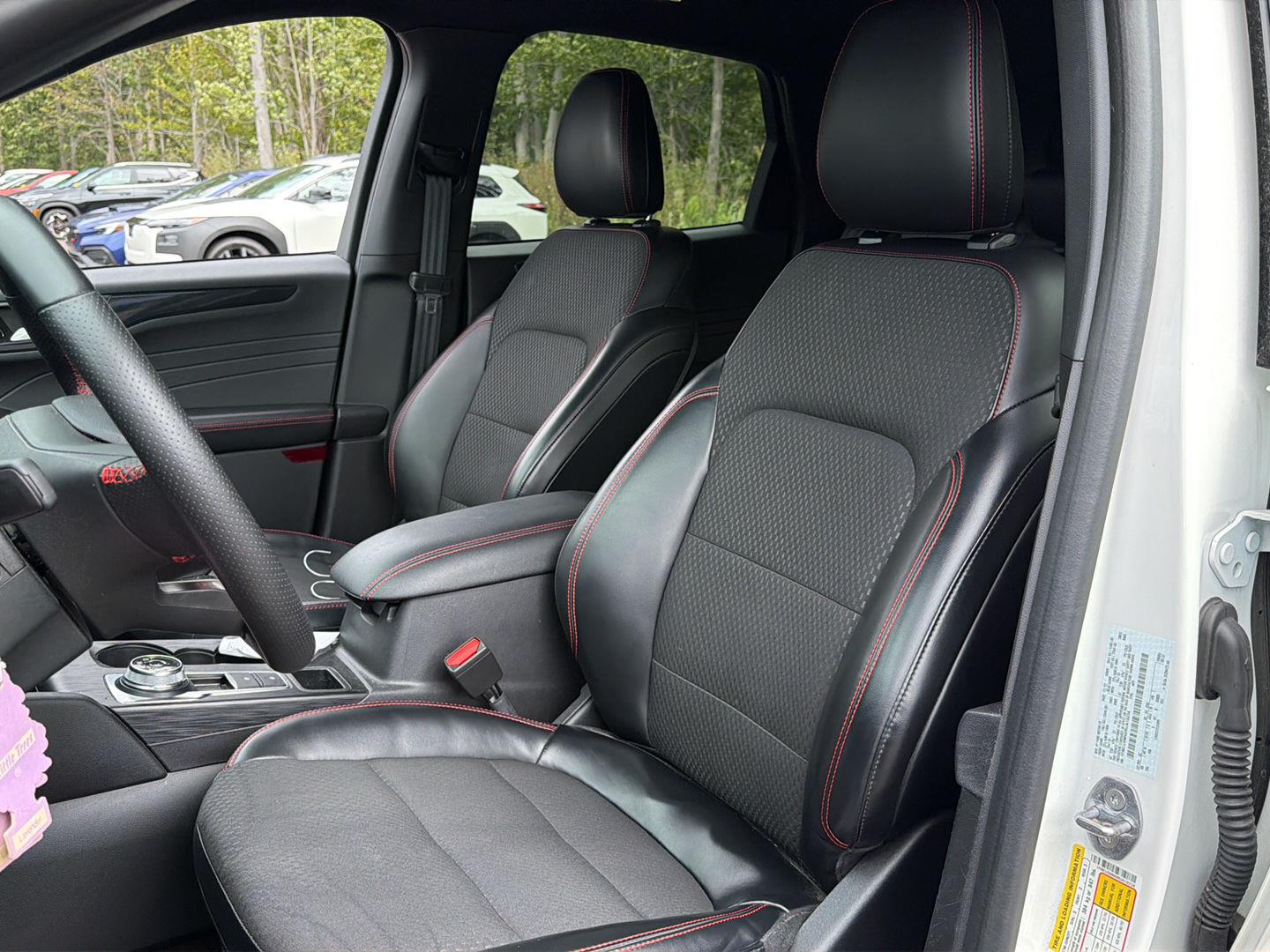 Used 2024 Star White Metallic Tri-Coat Ford ST-Line image 14