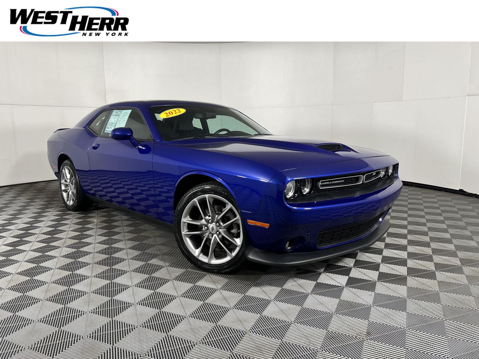 Indigo Blue 2022 Dodge Challenger Coupe All-Wheel Drive 8-Speed Automatic