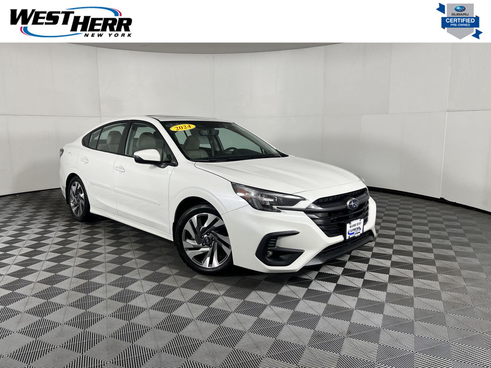 Crystal White Pearl 2024 Subaru Legacy Sedan All-Wheel Drive Continuously Variable Transmission