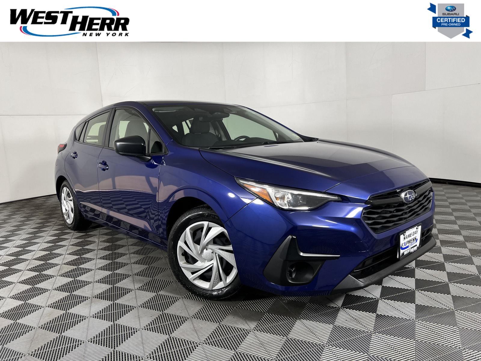 Sapphire Blue Pearl 2024 Subaru Impreza Wagon All-Wheel Drive Continuously Variable Transmission