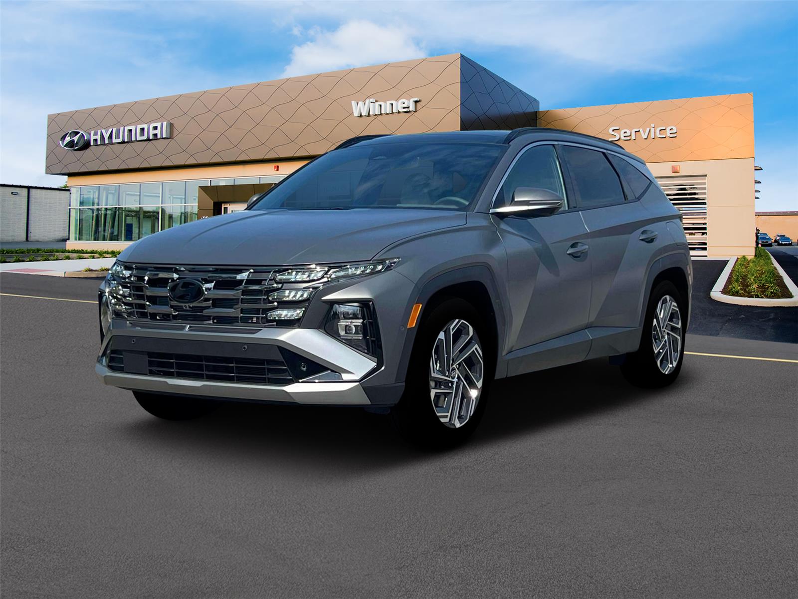 Ecotronic Gray Matte 2025 Hyundai Tucson SUV / Crossover All-Wheel Drive Automatic