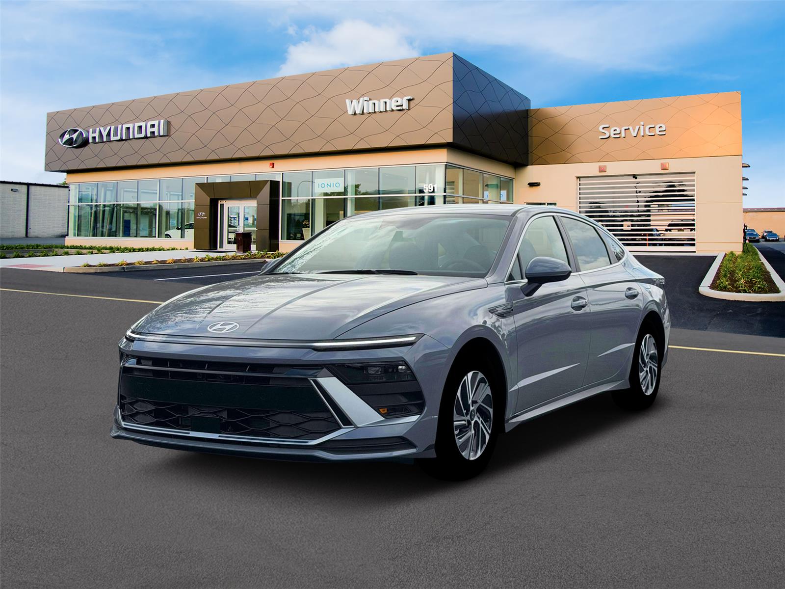 Transmission Blue 2026 Hyundai Sonata Hybrid Sedan Front-Wheel Drive Automatic