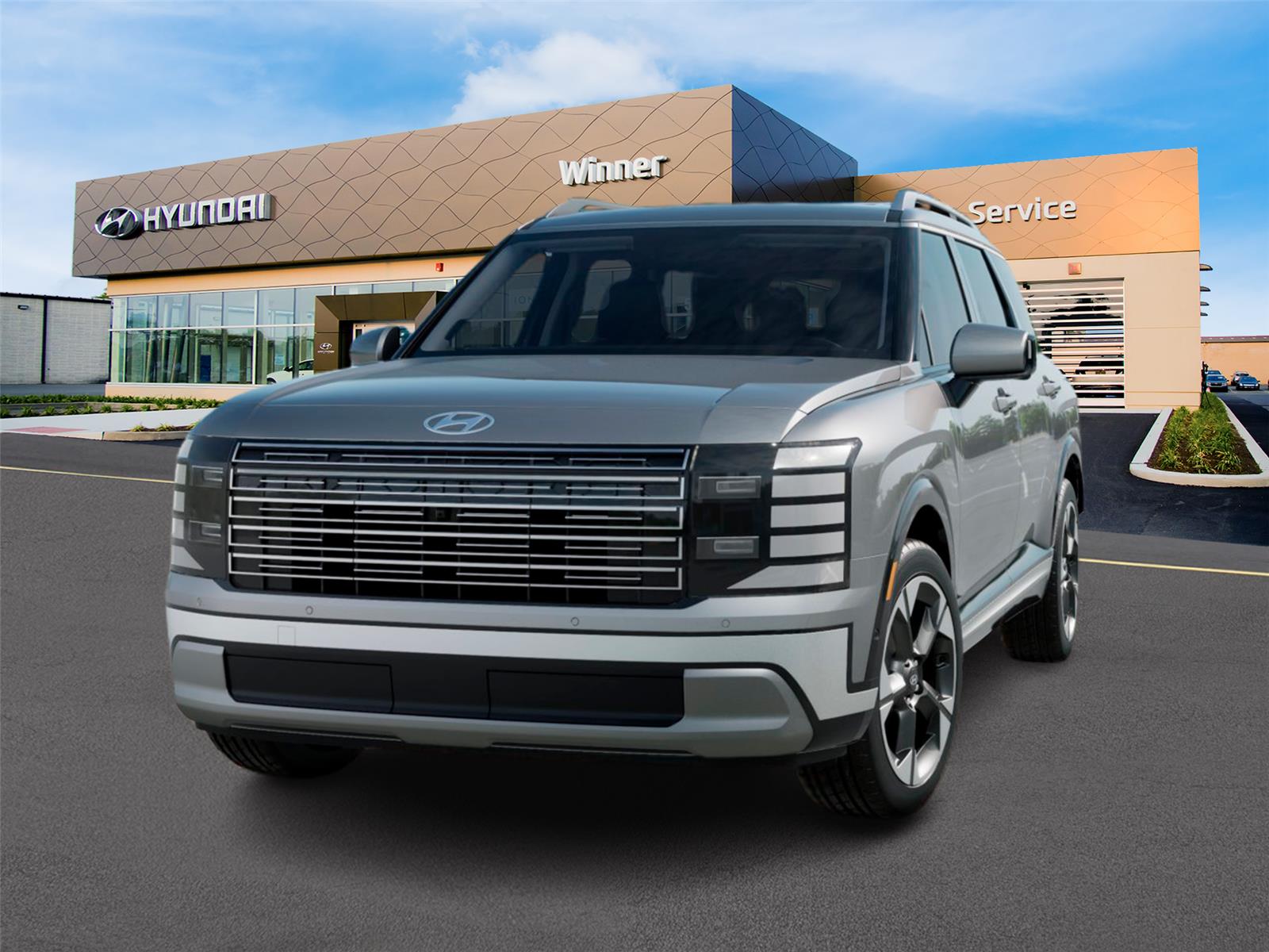 Typhoon Silver Metallic 2026 Hyundai Palisade Hybrid SUV / Crossover All-Wheel Drive Automatic