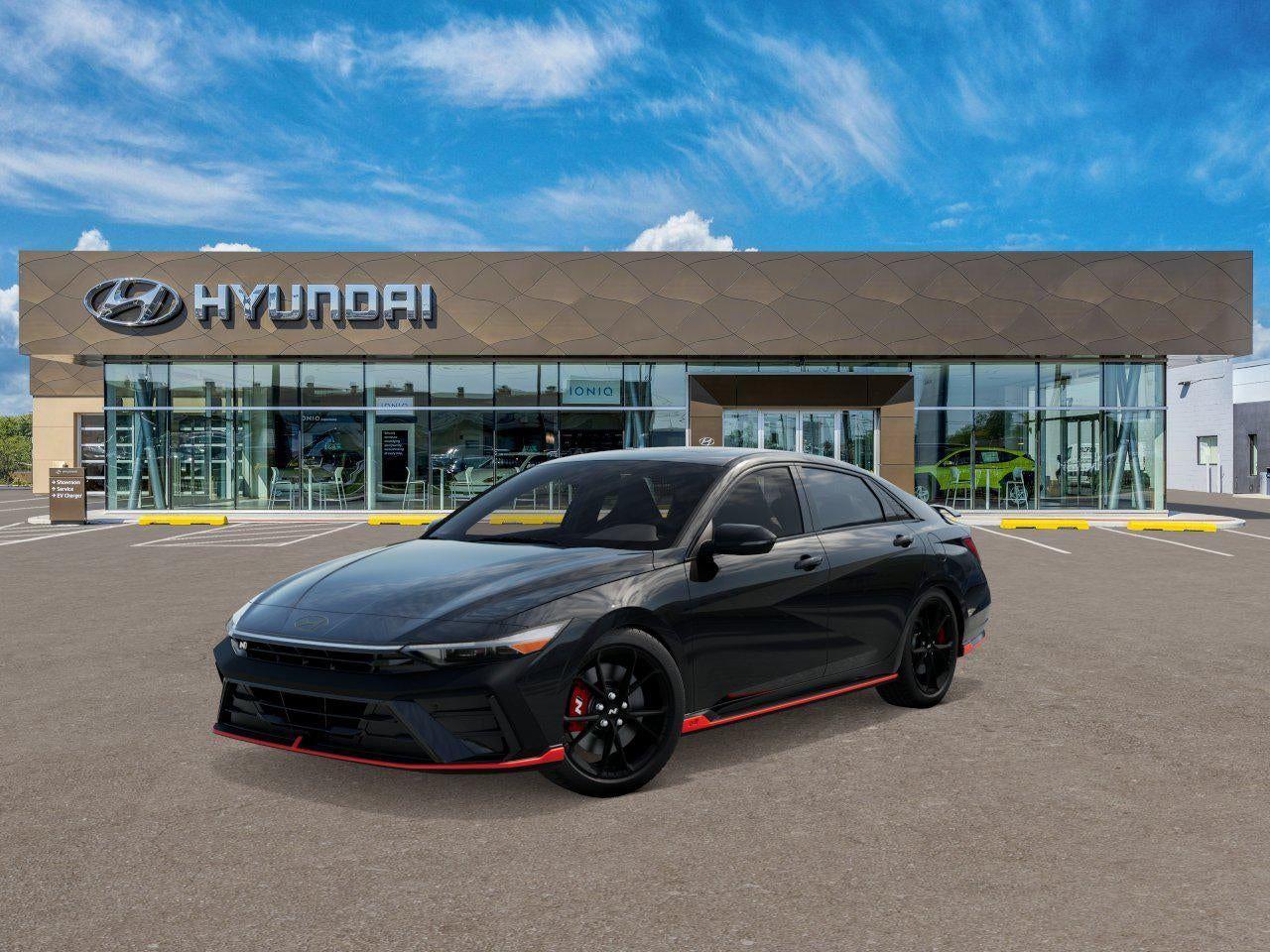Abyss Black 2026 Hyundai Elantra N Sedan Front-Wheel Drive Automatic