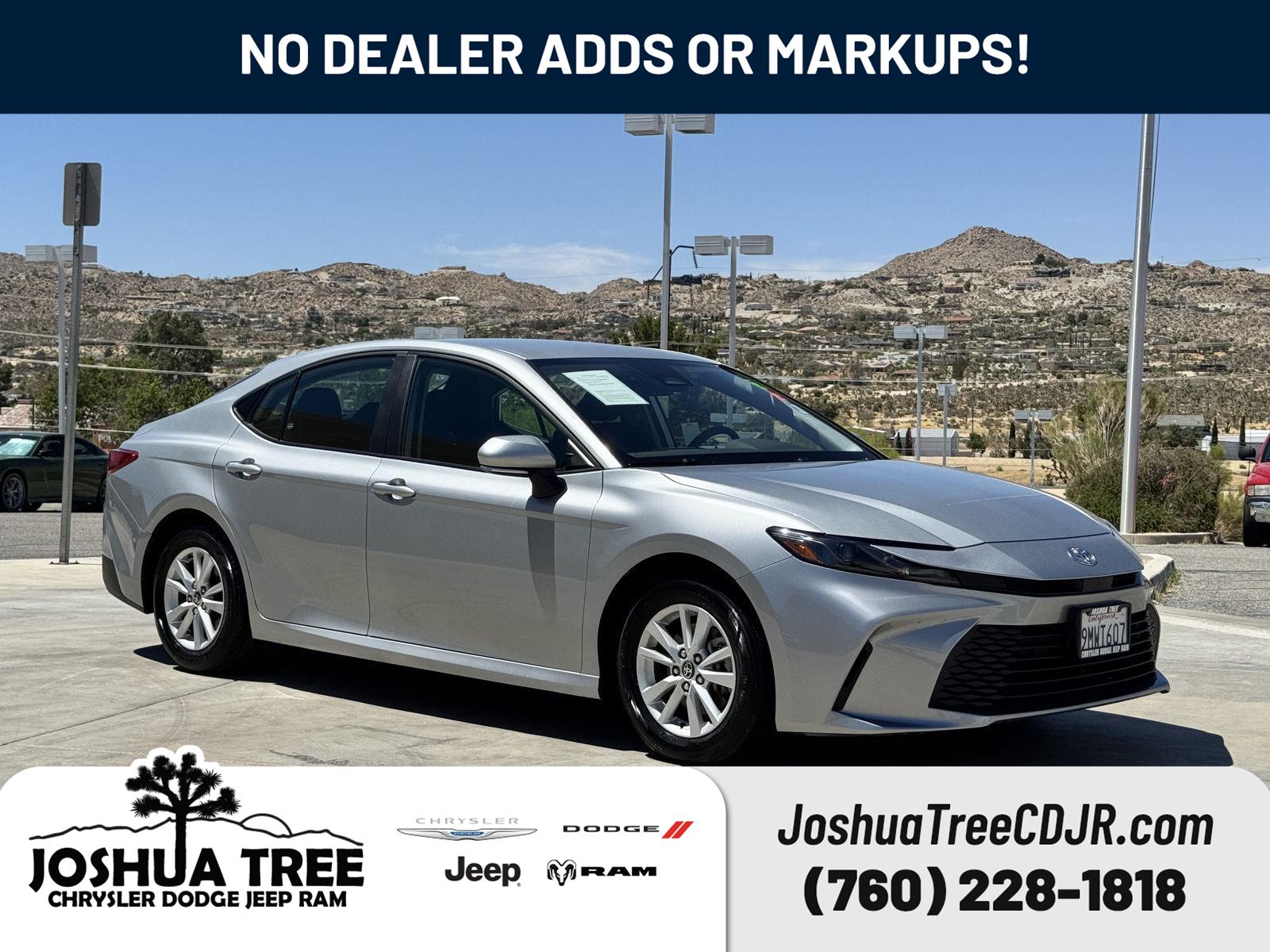 Celestial Silver Metallic 2025 Toyota Camry LE FWD Sedan Front-Wheel Drive Continuously Variable Transmission