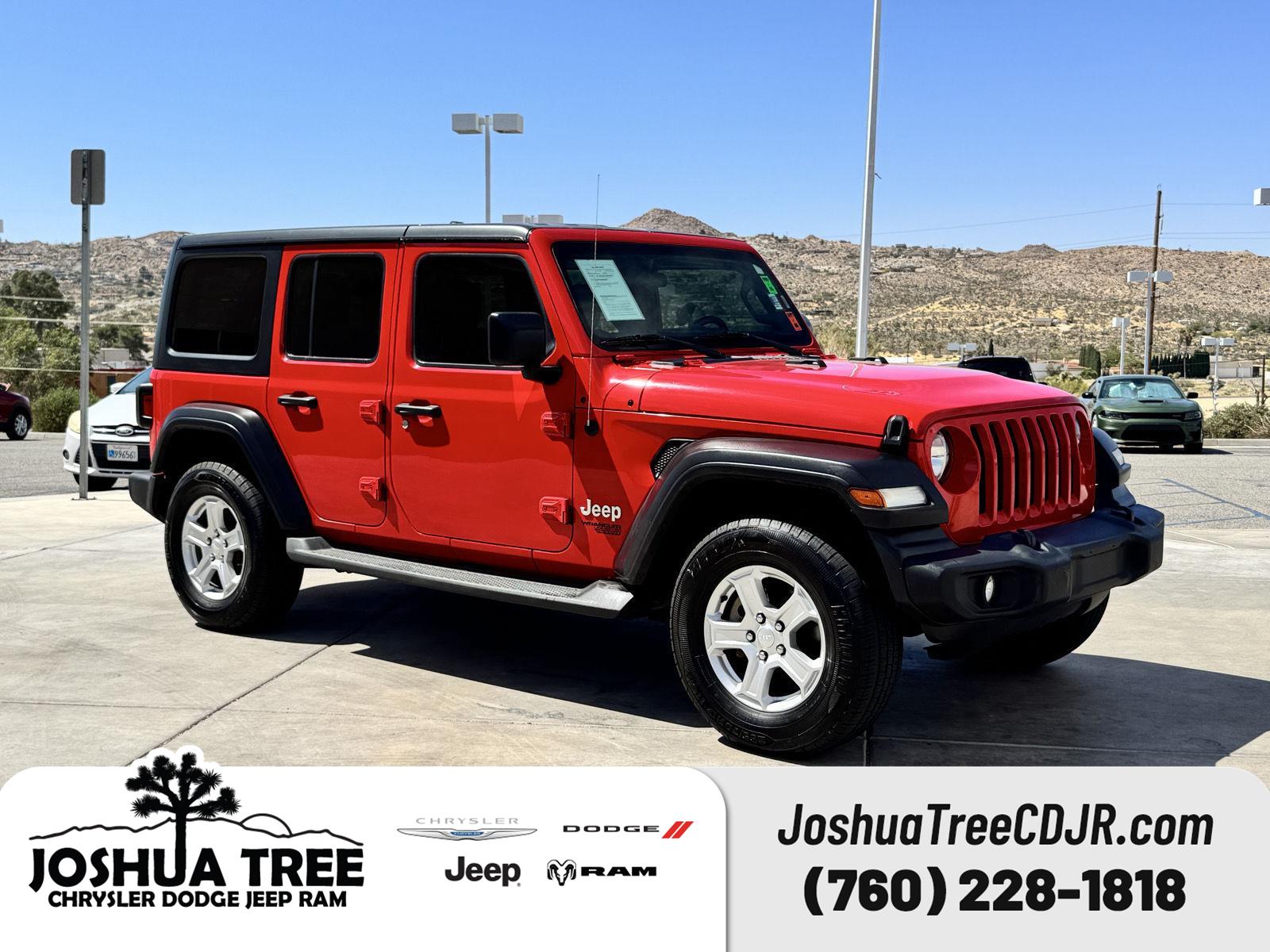 Firecracker Red Clearcoat 2020 Jeep Wrangler SUV / Crossover Four-Wheel Drive 8-Speed Automatic