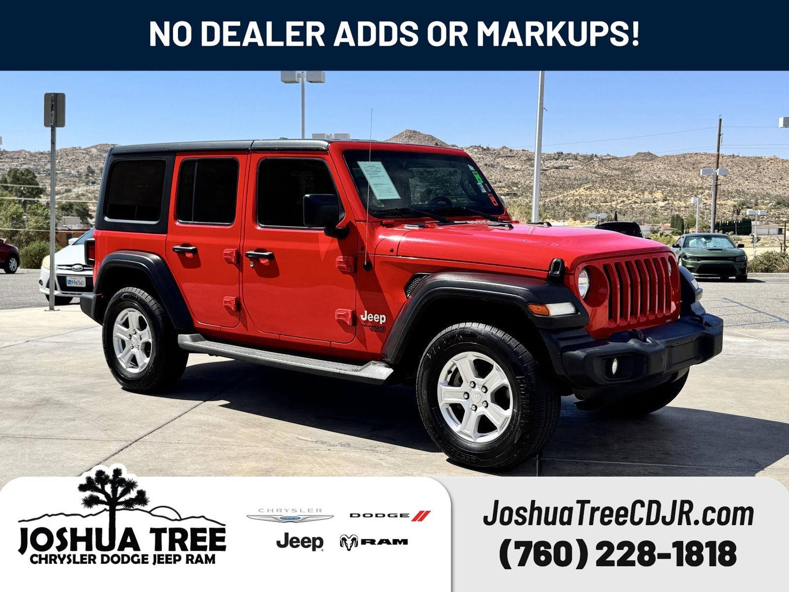 Firecracker Red Clearcoat 2020 Jeep Wrangler SUV / Crossover Four-Wheel Drive 8-Speed Automatic