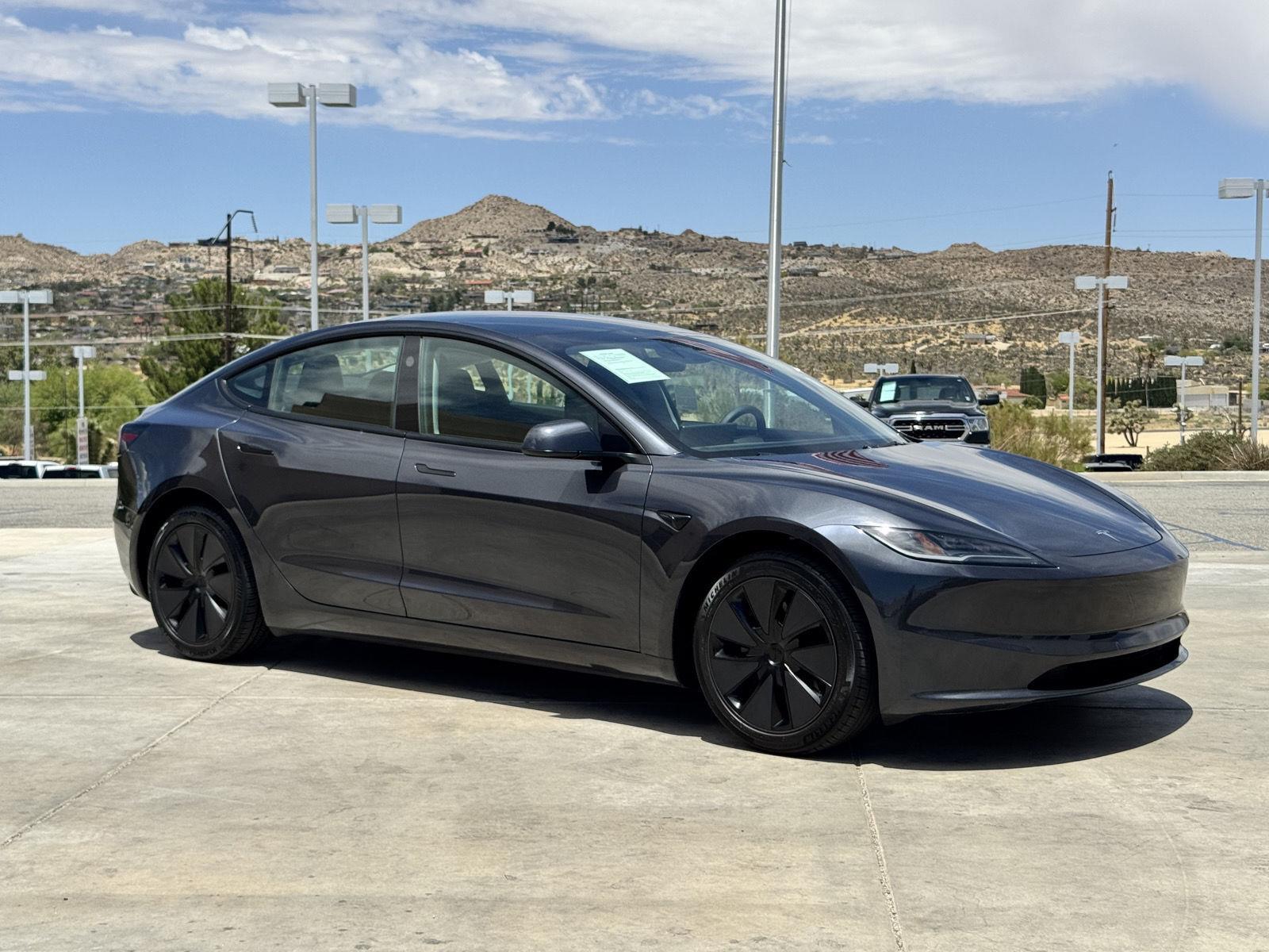 Gray (Stealth Grey) 2025 Tesla Model 3 Sedan Rear-Wheel Drive Automatic